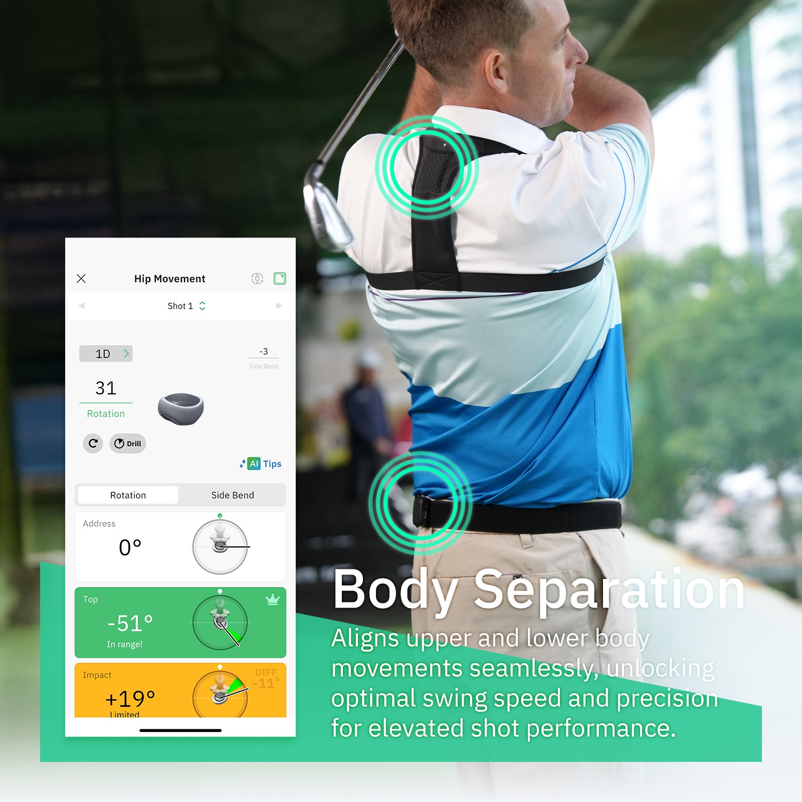 MOXI SwingMotion | Advanced Golf Swing Trainer and Motion Tracking System